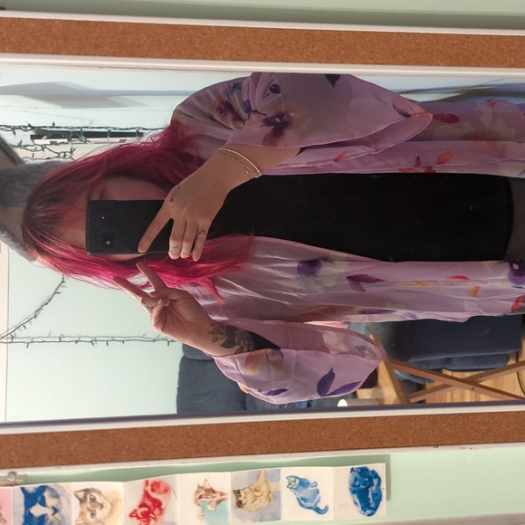 Pink Blush floral kimono - Picture 5 of 5
